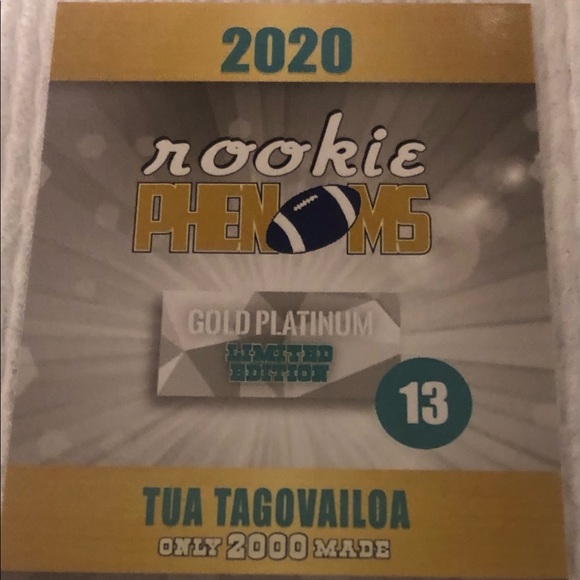 Tua Tagovailoa 20-20 Rookie card Miami  Dolphins - Picture 6 of 6